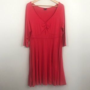 Torrid Jersey Knit Sweetheart Skater Dress Pink